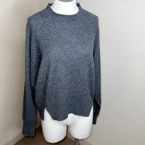 EUC Frame Split Hem Cashmere sweater Small gray